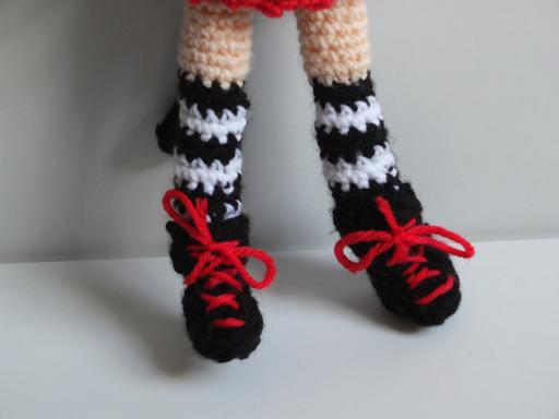 The legs and shoes