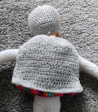 Back view, showing the cape